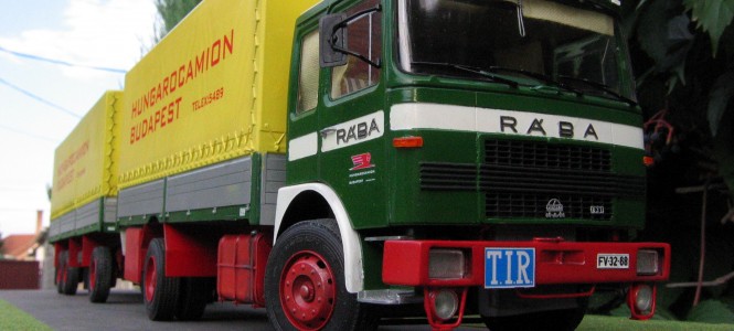 A Tahír macskája- Rába-Hungarocamion - MOBILITY -  - Dioráma, Hobby, Indiorama, Kamion, Makettezés, Rába, 