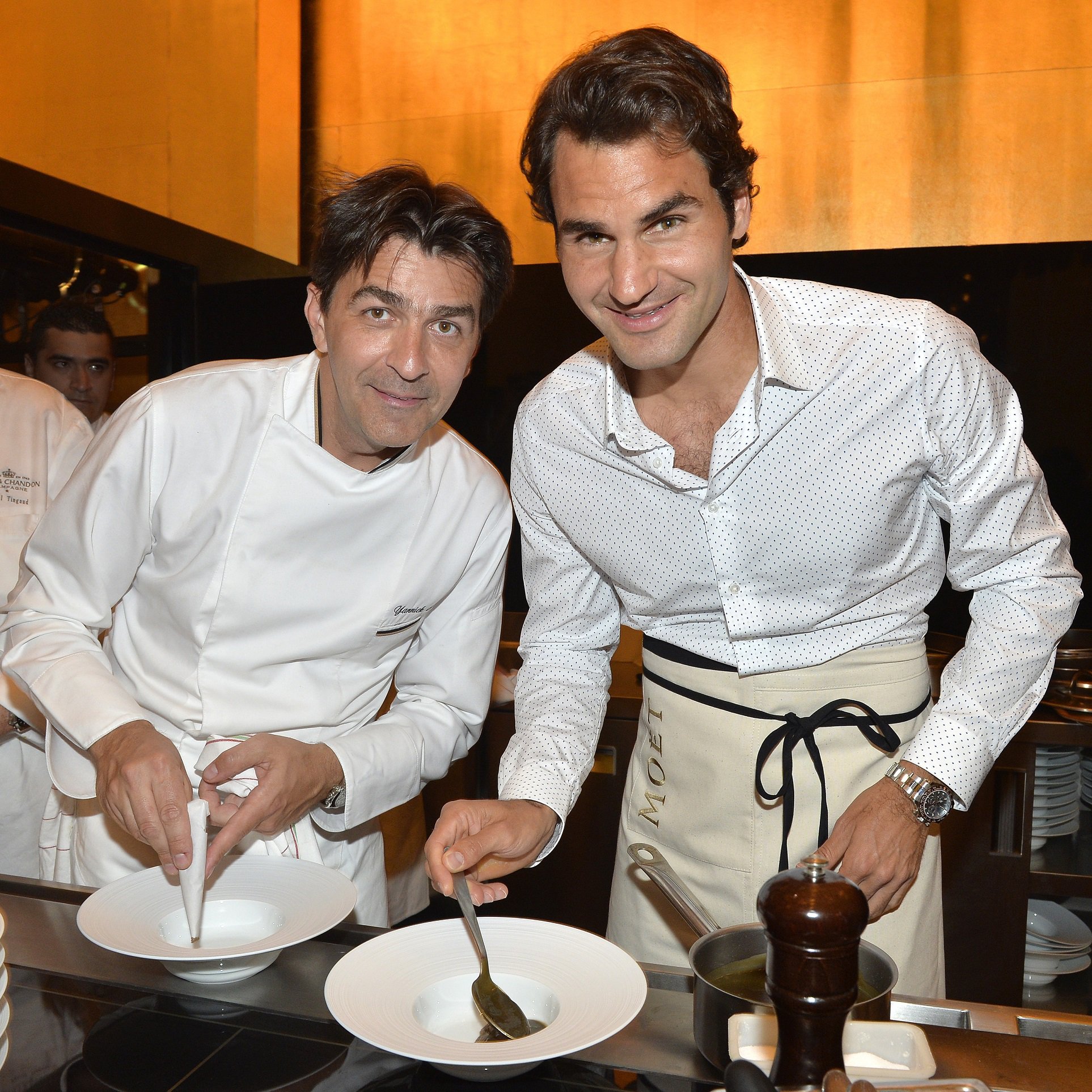 Federer a világ egyik legjobb séfével főzött -  -  - roger federer, yannick alléno, 