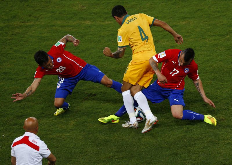 Chile legyűrte az Ausztrálokat -  -  - ausztrália, chile, foci, labdarúgás, labdarúgó vb 2014, labdarúgó világbajnokság 2014, vb 2014, 