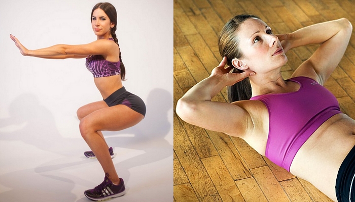 Így lehet kerek feneked és lapos hasad! -  -  - combizom, hasizom, hasprés, izomerősítés, kardio,