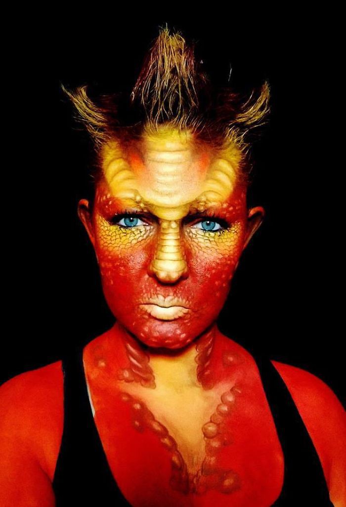 Ennél vérfagyasztóbb halloweeni-maszkokat nem láttál -  -  - halloween, halloween-i maszk, maszk, nikki shelley, smink, 