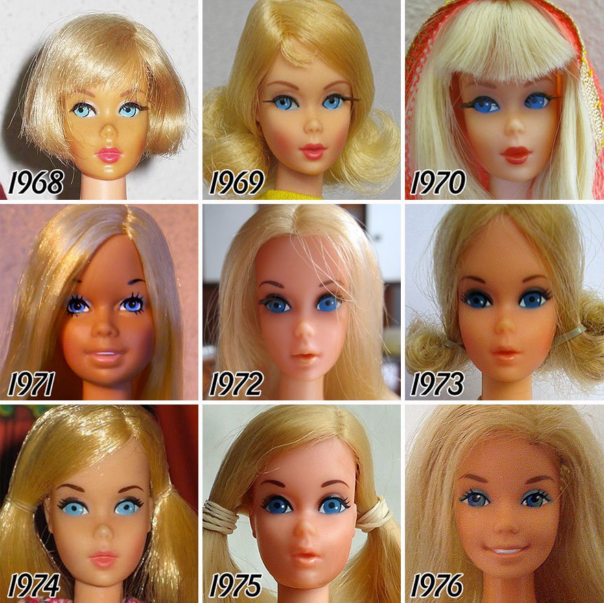 A Barbie baba evolúciója -  -  - barbie, evolúció, 