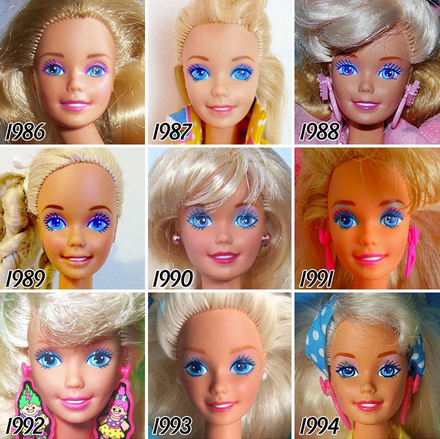 A Barbie baba evolúciója -  -  - barbie, evolúció, 