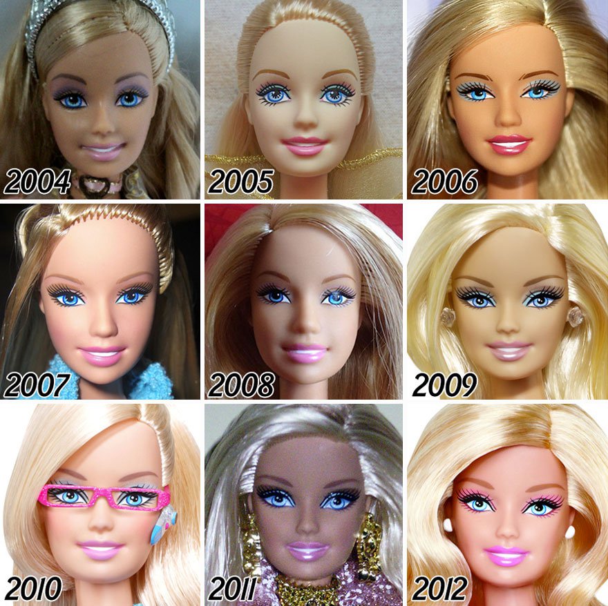 A Barbie baba evolúciója -  -  - barbie, evolúció, 