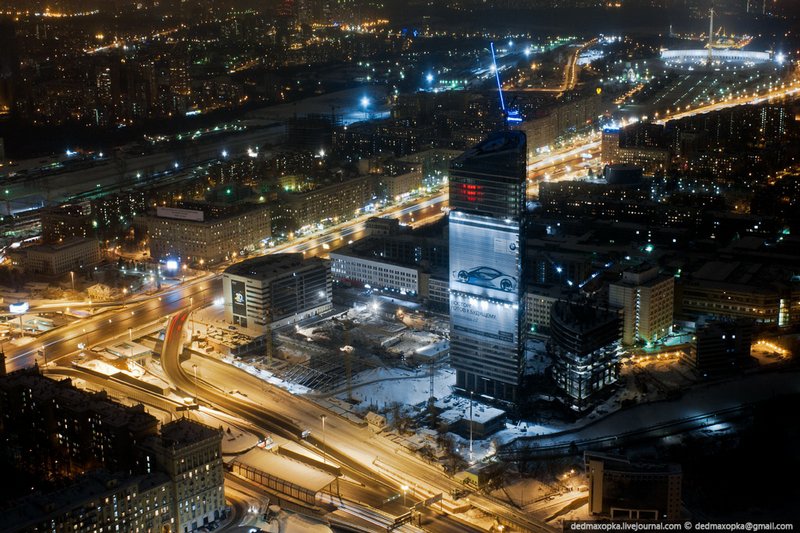Moszkva Európa legmasabb épületéből -  -  - Englischrussian, érdekességek, Moszkva, 