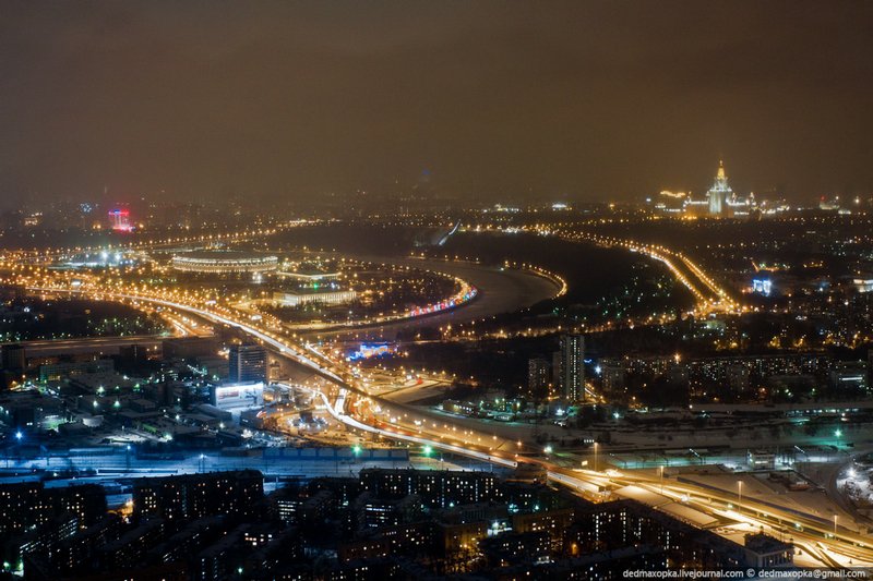 Moszkva Európa legmasabb épületéből -  -  - Englischrussian, érdekességek, Moszkva, 
