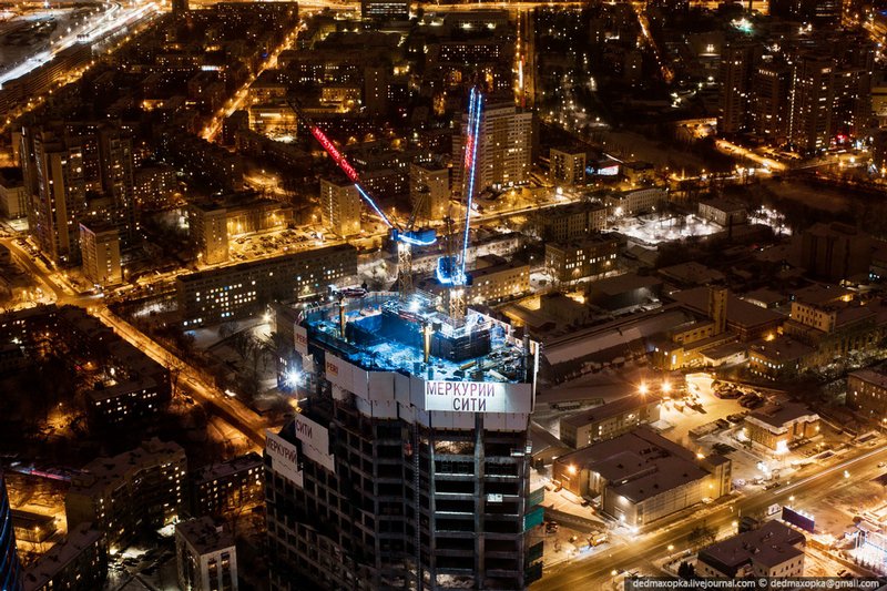 Moszkva Európa legmasabb épületéből -  -  - Englischrussian, érdekességek, Moszkva, 