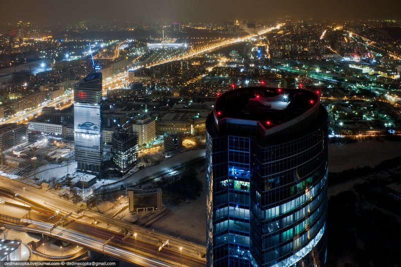 Moszkva Európa legmasabb épületéből -  -  - Englischrussian, érdekességek, Moszkva, 