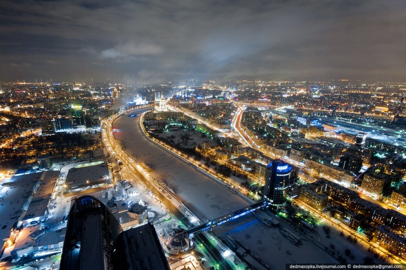 Moszkva Európa legmasabb épületéből -  -  - Englischrussian, érdekességek, Moszkva, 