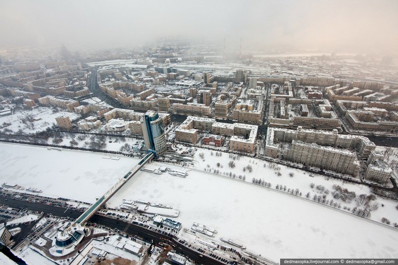 Moszkva Európa legmasabb épületéből -  -  - Englischrussian, érdekességek, Moszkva, 