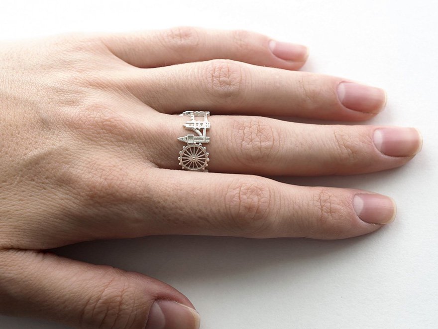 Ékesítse kedvenc városod látképe az ujjaidat! -  -  - divat, ékszer, stílus, 