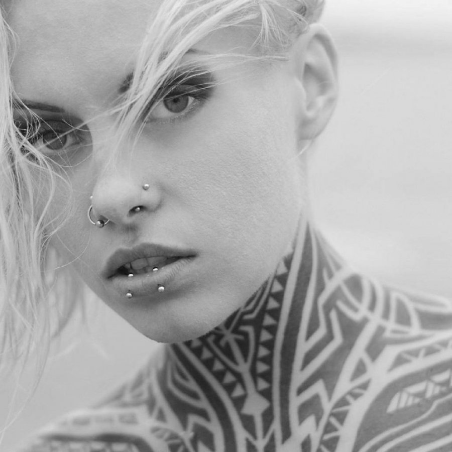 A legszexibb, tetovált modellek -  -  - extrém, modell, tetoválás, 