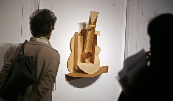 Picasso gitárjait mutatja be a New York-i MoMA -  -  - gitár, MoMA, Picasso, Picasso: Guitars 1912-1914, 