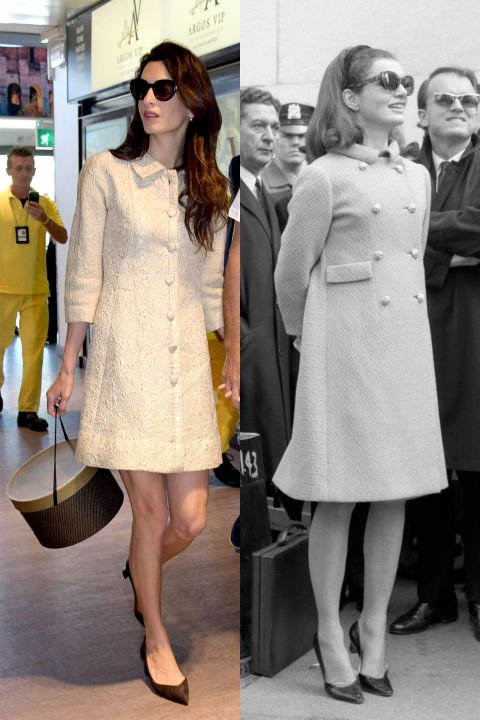 10 fotó, ami azt bizonyítja, hogy Amal Clooney Jackie Kennedy reinkarnációja (szeretne lenni) -  -  - amal alamuddin, amal clooney, celebrity, first lady, george clooney, jackie kennedy, stílus, 