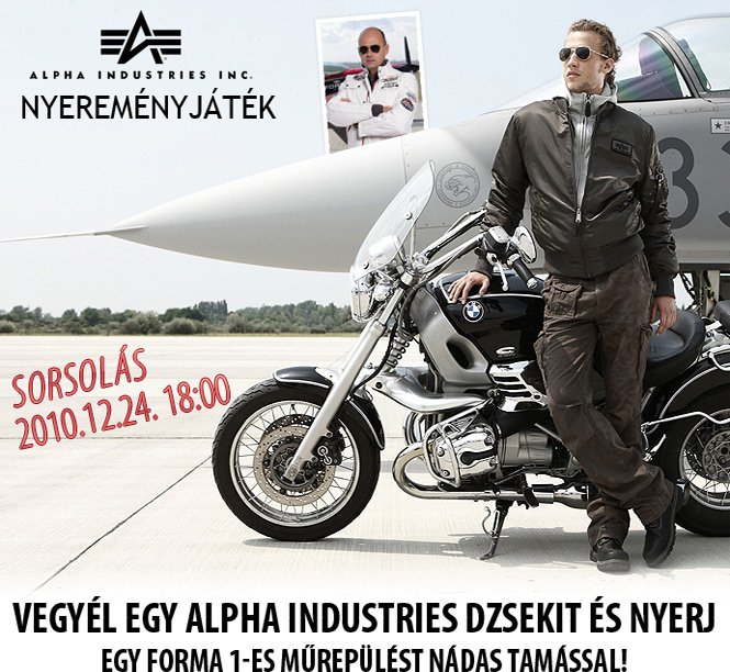 Vegyél egy Alpha Industries dzsekit és nyerj - Divathírek -  - alpha industries, nyereményjáték,